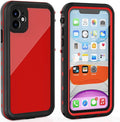 for iPhone 11 Waterproof Case with Screen Protector Full Body Protector Shockproof Dustproof Dirtproof Heavy Duty IP68 Waterproof Case for iPhone 11(6.1inch) (Red)