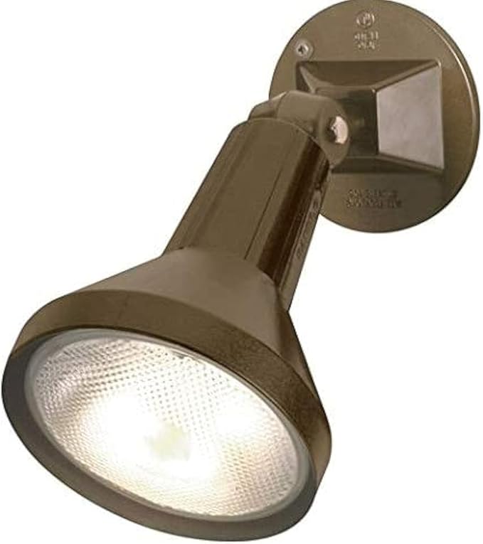 Ciata 15" Outdoor Security Flood Light 1 Head with Heavy Duty Cast Aluminum Body 150W PAR38 Weather Proof Dark Bronze Finish