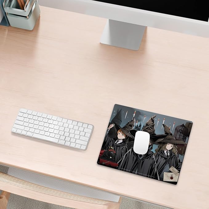 Head Case Designs Officially Licensed Harry Potter Ron, Harry, Hermione Graphics 9.84 x 11.81 x 0.12 inches (250 x 300 mm) - S Gaming Office Desk PC Keyboard Mouse Mat Pad