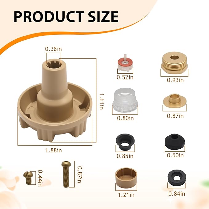 EATAKWARD RK-17MH Repair Kit Metal Handle, Outdoor Faucet Repair Kit, Replacement for Woodford Model 17