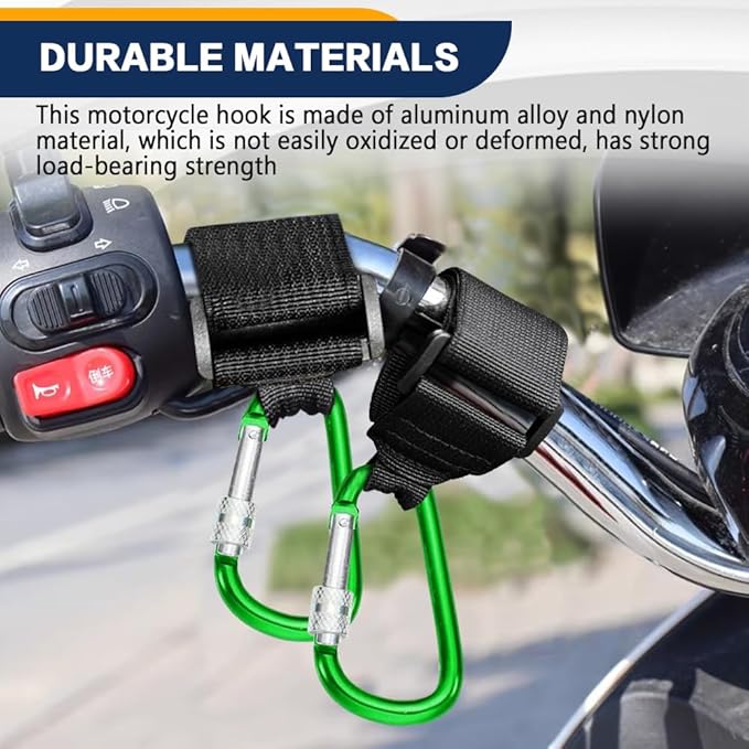 2 Pack UTV Hook for Hanging Headsets, Helmet and Goggles, Multipurpose Carabiners for Motorcycle Bicycle Stroller Electric Scooter Owner Fits 1.5-2.0" SXS Roll Cage Accessory Hook Hanger