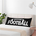 Outdoor Pillows Body Pillow Cover American Football USA Soccer Lumbar Body Pillow Case Protector Body Cushion Covers Bed Body Pillowcases for Bedroom,Couch,Sofa 20"X54" Black