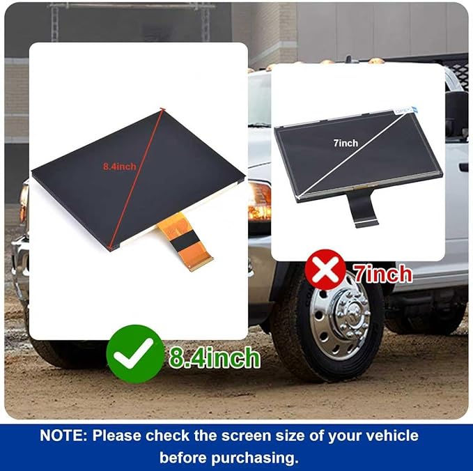 8.4" Uconnect Touch Screen 4C UAQ LCD Monitor Radio Navigation Compatible with Dodge RAM Chrysler Gladiator Compass Wrangler Cherokee Challenger Durango 2017-2022 Replace # LA084X01(SL)(02)