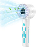 Portable High Speed Mini Handheld Fan, USB Rechargeable Neck Personal Mini Fan(7000 RPM high speed motor,Lasts 4-16 Hours) 4-speed powerful Wind Fans for Summer Outdoor Traveling,Gifts for Kids