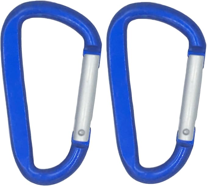 LESHIRY Large Carabiners Keychain 3" Aluminum D Shape Premium Durable D-Ring Carabiner Clip Hook Camping Accessories Snap Link Key Chain Durable Improved Design