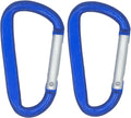 LESHIRY Large Carabiners Keychain 3" Aluminum D Shape Premium Durable D-Ring Carabiner Clip Hook Camping Accessories Snap Link Key Chain Durable Improved Design
