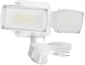 LUTEC 21W Plug in Motion Sensor Light Outdoor, Flood Lights Outdoor Motion Sensor,2500LM, 5000K Daylight,IP65 Waterproof,Adjustable 2 Heads Wall Light for Garage, Porch, Yard - White