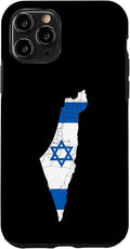 Israel National Flag Distressed Map Case for iPhone 11 Pro