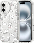 MOSNOVO for iPhone 16 Case, Shockproof Military-Grade Protection 6.6ft Drop Tested, Clear Phone Case for iPhone 16, Cozy Bear Days Design