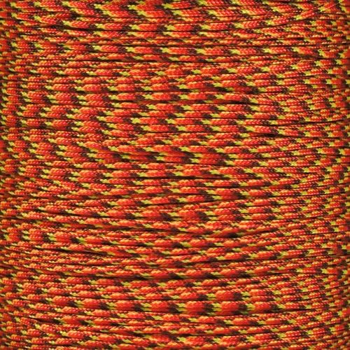 Paracord Planet 95lb Paracord – 1 Strand Type I Parachute Cord for Outdoors and DIY – Fireball (50 ft)