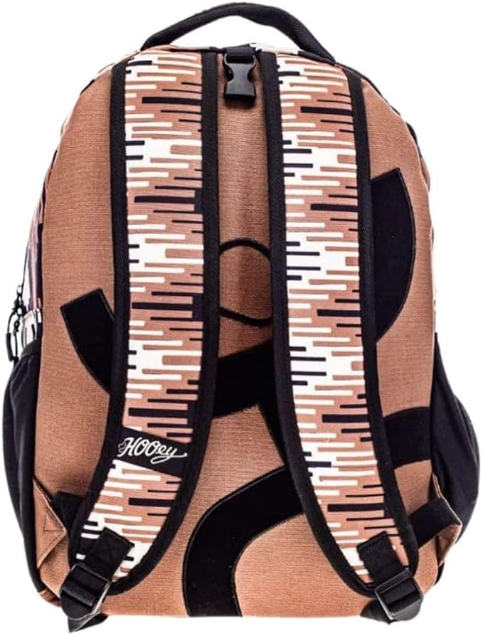 HOOEY Recess 25L Backpack - Durable Lightweight Daypack for Travel, Gym, & Outdoor Use - Spacious Main Compartment, Laptop Sleeve, Stylish Unisex Design (Brown/Black)