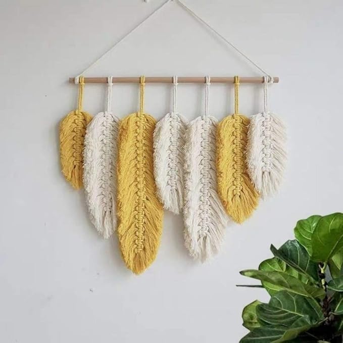Yellowish Brown Macrame Cord 3mm x 109Yards,Colored Cotton Rope Craft Cord Colorful Cotton Cord Twine for Wall Hanging Plant Hangers Crafts Knitting Decorative Projects
