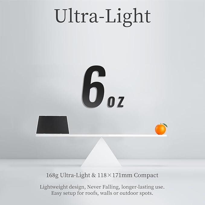 4W Solar Panel for Security Camera,Type C&Micro Solar Panel Charger for Rechargeable Battery Powered Outdoor Camera,Adjustable Mount 9.8ft Cable