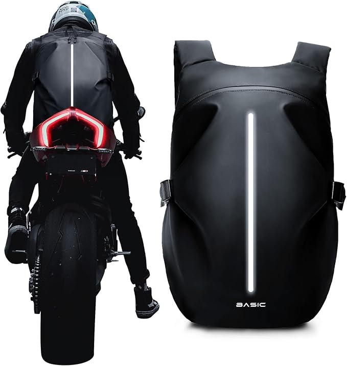 Motorcycle Backpack, Motorcycle Backpacks for Men and women, Waterproof Motorcycle Backpacks, Helmet Bag Bookbag for riding, Large