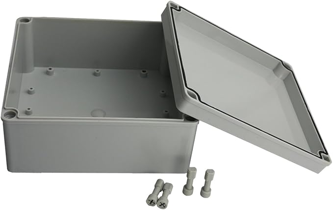 Ogrmar Plastic Dustproof IP65 Junction Box DIY Case Enclosure (7.9"x 7.9"x 3.7")