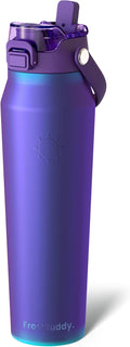 Frost Buddy 32oz Insulated Water Bottle with Straw & Chug Lid | Leak-Proof Stainless Steel | 24-Hours Cold | Sweat-Proof, Cup Holder Friendly | Ideal for Gym, Travel, Sports & Everyday Hydration