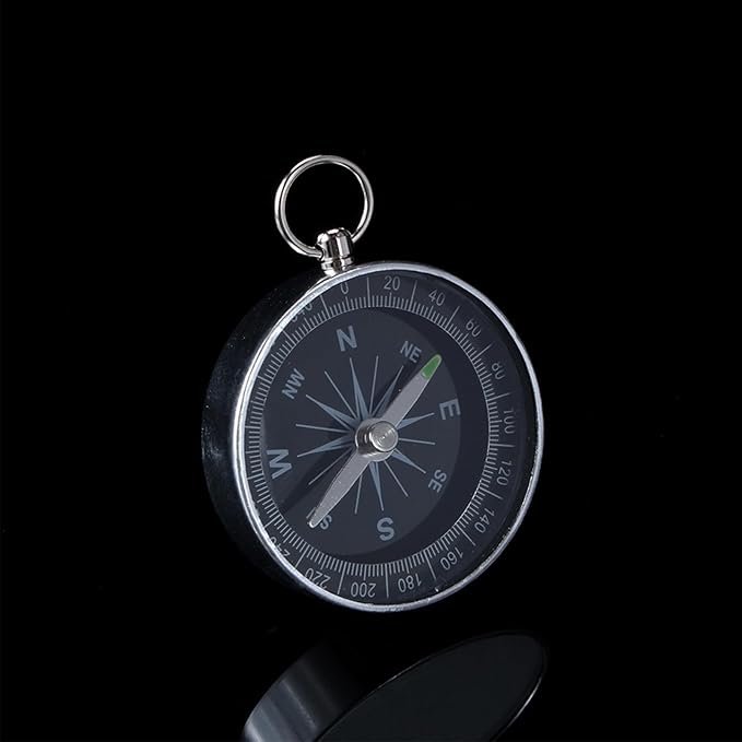 Camping Pocket Compass, Portable Survival Sports Navigation Compass for Camping Hiking Compass for Kids Car Compass