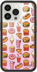 Wildflower Cases - Compatible with iPhone 13 Pro | Protective Black Bumper, 6.5ft Drop Test Certified, Women Owned Small Business | Food Court