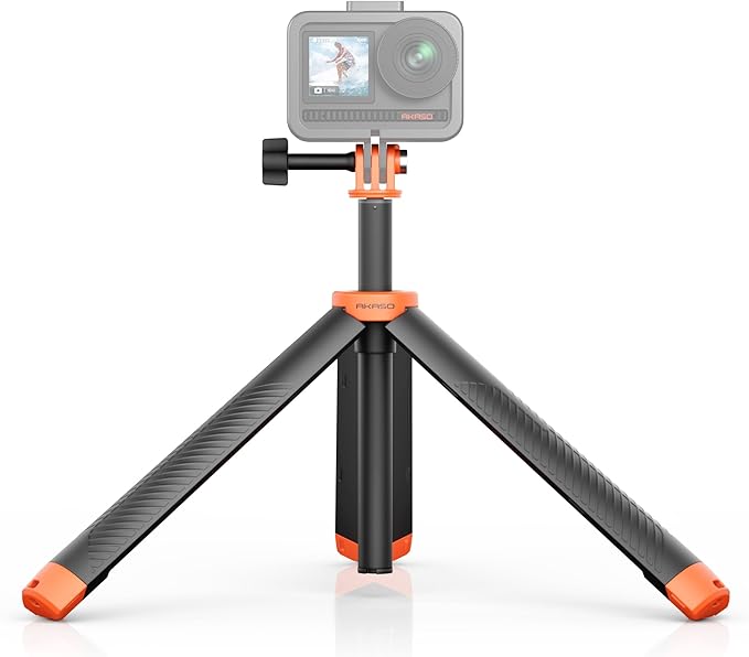 AKASO Floating Selfie Stick Tripod for Gopro Hero 13/12/11/10/ 9/Max/DJI Osmo Action/AKASO EK7000/Brave 4/Brave 7 LE/Brave 7 Action Camera Handle Mount Accessories