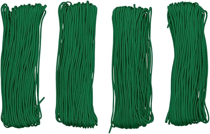 Paracord Planet Solid Color 550lb Paracord – 7 Strand Type III Nylon Cord for Indoor and Outdoor Tasks – Kelly Green (50 ft)