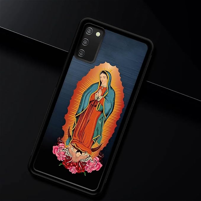 for Samsung Galaxy S20 FE Case, Red Virgen Guadalupe Pattern Graphic Design Girl Boy Soft Silicone Hard Acrylic Shock Protection for Samsung Galaxy S20 FE