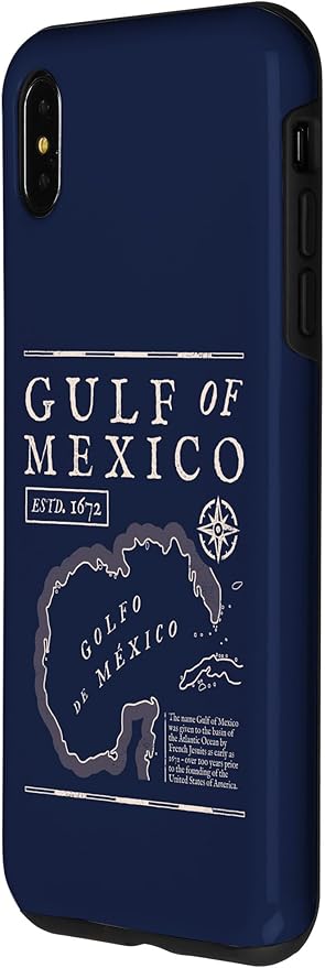 Gulf of Mexico 1672 Historic Map Case for iPhone XS Max