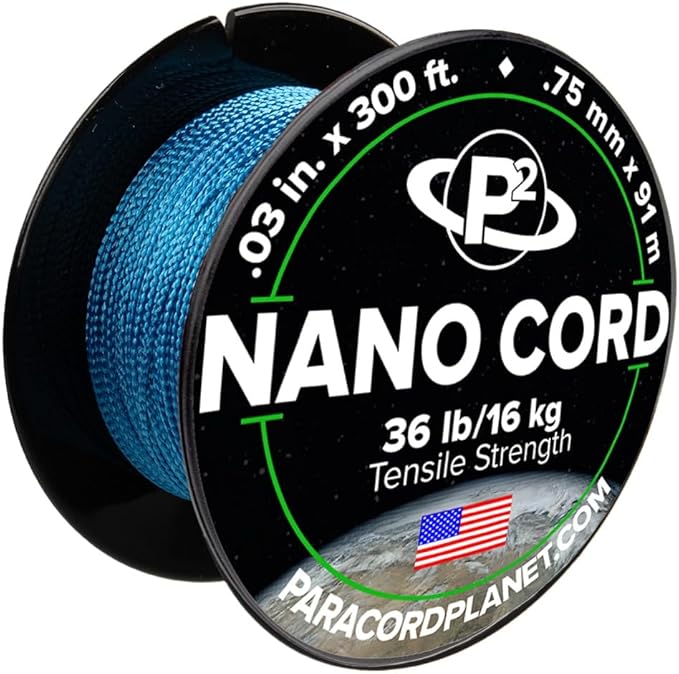 Paracord Planet Nano Cord –Lightweight Nylon Nano Paracord – Great for Arts & Crafts, Home Décor, Camping and More!