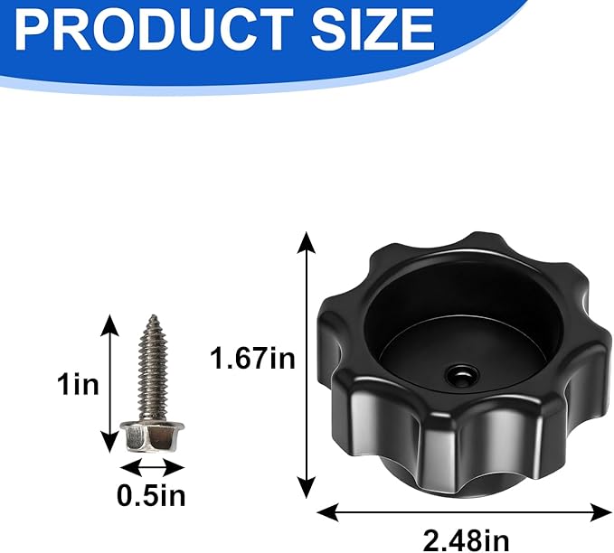 630-7965 Wall Hydrant Handle Kit Fits for Mansfield 500 400 300 Series,Outdoor Faucet Repair Kit(Black)