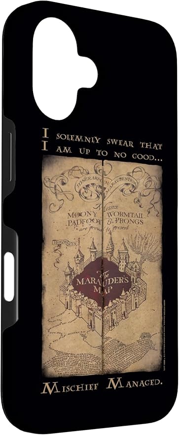 iPhone 16 Harry Potter Marauder's Map Words Case