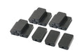 YXQ 55x35x15mm Junction Box w Hole Cover Small Waterproof Electric Project Case Black Plastic,12-Pack