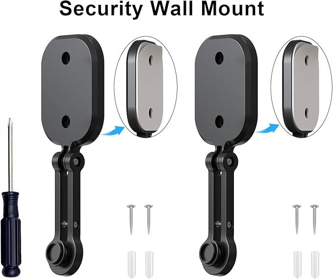 2 Pack Wall Mount for All-New Blink Outdoor (4th Gen, 3rd Gen) & Blink XT / XT2, Mini Camera Mounting Bracket, Adjustable Ceiling Mount