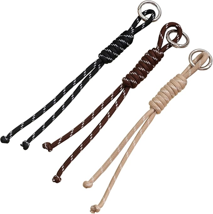 paracord Charm Bag Keychain Accessories，Rope Bag Charms for Handbag Y2k Accessories Purse Hanging Ornament