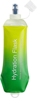 500ml Soft Flask Soft Water Bottle for Running, Hiking, Travelling, Cycling and Climbing - TPU Material - Gradient Green