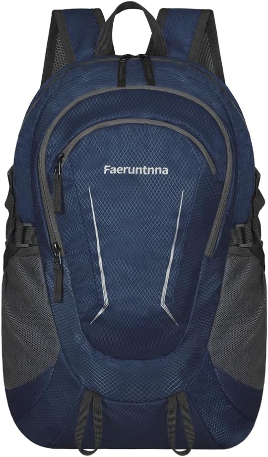 30L Large capacity Lightweight Packable Foldable Backpack，women and men Hiking backpack，Outdoors Travel Backpack (Navy Blue)
