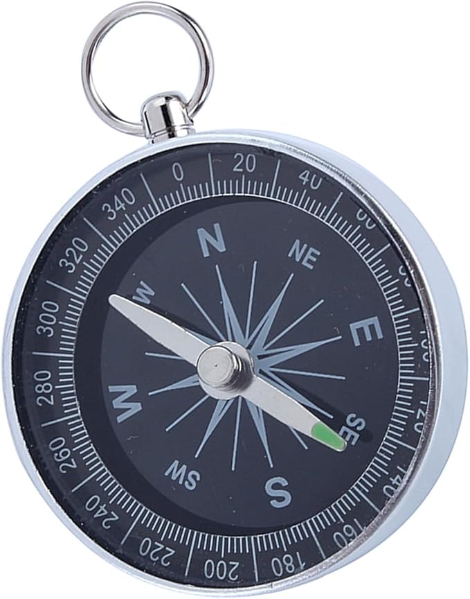 Camping Pocket Compass, Portable Survival Sports Navigation Compass for Camping Hiking Compass for Kids Car Compass