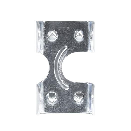 Rope & Cord Metal Clips for Rope, Cord, String – Heavy Duty Zinc Plated Double Rope Clamps – 5/8-Inch (5 Pack)