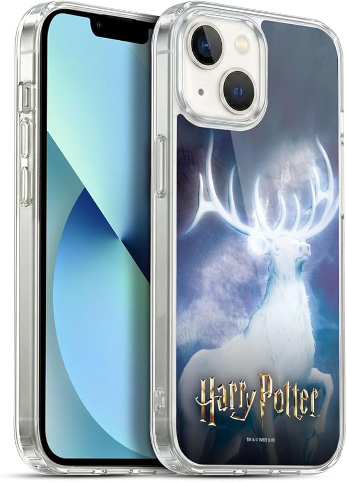 Head Case Designs Officially Licensed Harry Potter Stag Patronus Prisoner of Azkaban II Gel Case [Military Grade Protection] Compatible with Apple iPhone 13