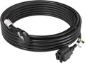 FIRMERST 1875W 15 Feet Extension Cord 14 AWG 15A Flat Plug Black