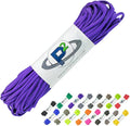 Paracord Planet 100' Hanks Parachute 550 Cord Type III 7 Strand Paracord Top 40 Most Popular Colors (Acid Purple)