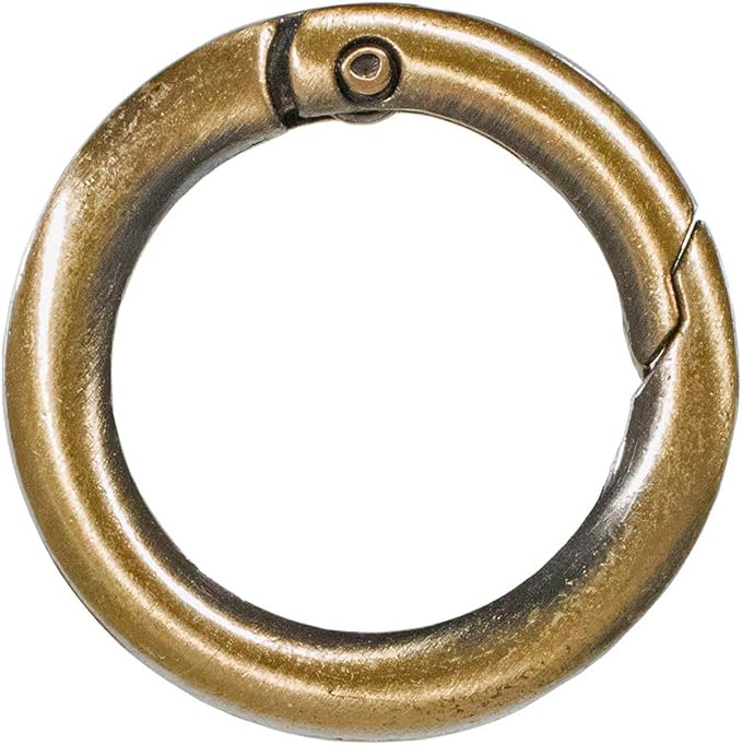 Paracord Planet Spring Gate O Rings – Available in 3/4 Inch and 1 Inch Sizes – Silver, Bronze, and Gold Color Options (25 Pack, 3/4 Inch, Bronze)