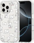 MOSNOVO for iPhone 16 Pro Max Case, Shockproof Military-Grade Protection 6.6ft Drop Tested, Clear Phone Case for iPhone 16 Pro Max, Cozy Bear Days Design