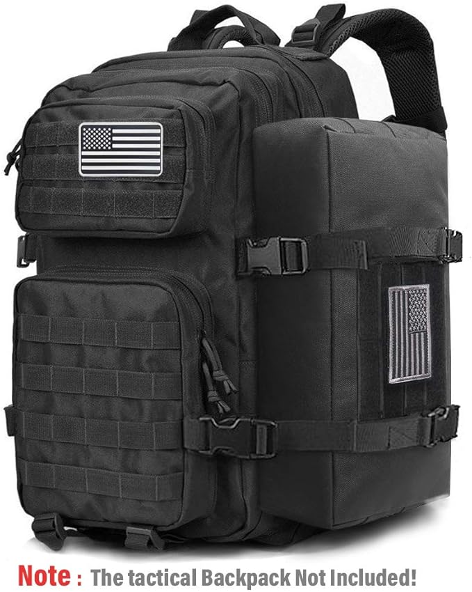 WYNEX Large Molle Pouch, Tactical Molle Bag Vertical Admin Pouch, Modular Utility Pouch Increment Side Pouch for Tactical Backpack Molle Rucksack Attachment, with Shoulder Strap For Use as Sling Bag