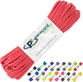 Paracord Planet 100' Hanks Parachute 550 Cord Type III 7 Strand Paracord Top 40 Most Popular Colors (Scarlet Red)