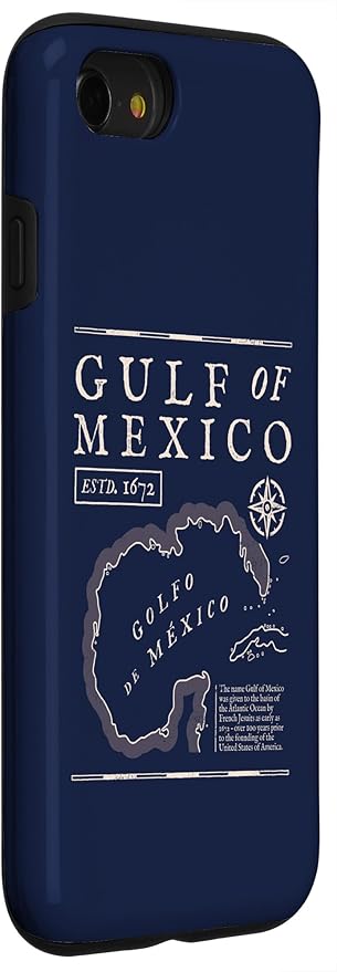 Gulf of Mexico 1672 Historic Map Case for iPhone SE (2020) / 7 / 8
