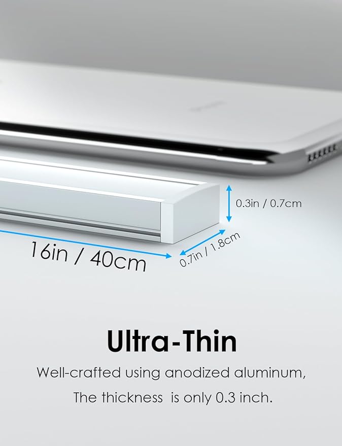 Motion Sensor Under Cabinet Lighting Indoor Plug in, 16" 12V LED Under Counter Lights Super Bright Magnetic for Kitchen/Hallway/Toilet/Garage/Closet(Cold White/6000K, 3 Pack)