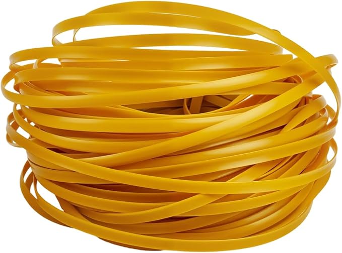 GORGECRAFT 30m*5mm Rattan Weaving Wicker Outdoor Wicker Repair Kit Yellow Synthetic Rattan Roll Flat Cord Webbing Basket Weave Patio Chair Sofas Repair Supplies for Lawn Furniture Garden