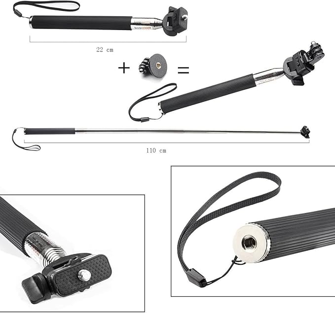 13-in-1 Accessories for Gopro, Action Camera Accessory Kit Compatible with GoPro Hero 13 12 11 10 9 8 Max 7 6 5 4 Black SJ4000 and Other Sports Cameras