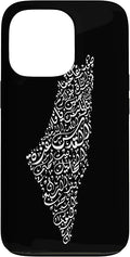 Historic Palestine Map of Cities - Arabic Calligraphy Case for iPhone 13 Pro