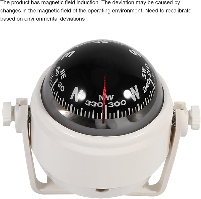 Waterproof Sea Car Compas Dashboard,Boat Compas Marine Dash Mount Dashboard Compas for Car Watercraft Boat Caravan