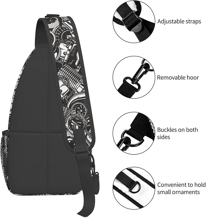 Sling Backpack For Men Hiking Daypack Crossbody Shoulder Bag Travel Chest Pack | Hiking, Travel